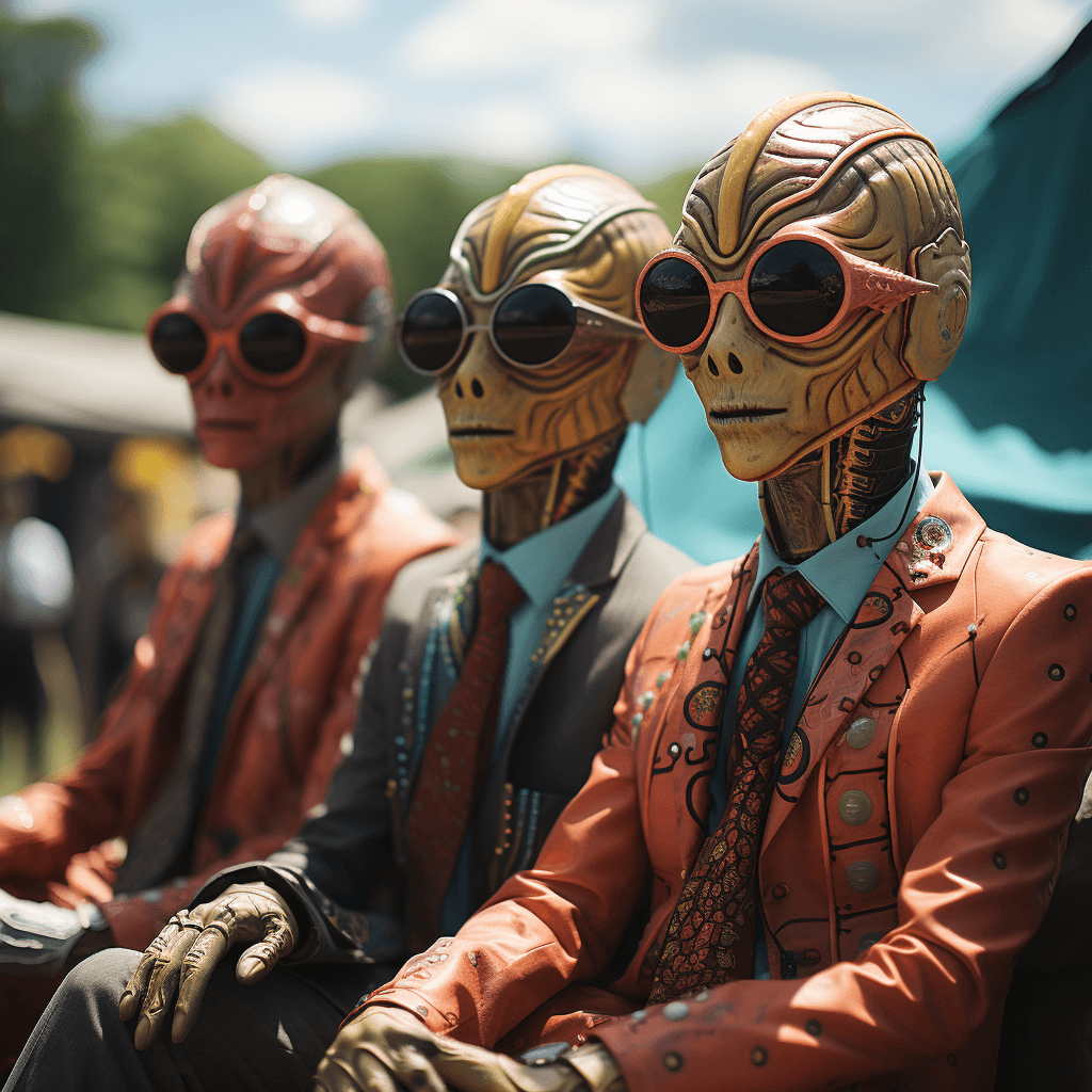 AI generated: Picasso style Extraterrestrial Aliens 