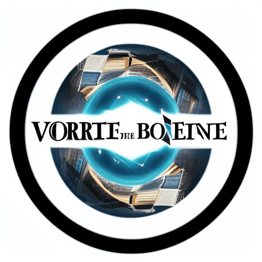 AI generated: Create a logo with these ideas:Create a logo with these ideas: bookstore is called vortex "everythin...