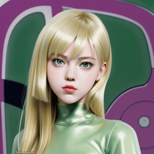 AI generated: Gwen Stacy, anime retrô 90s art style