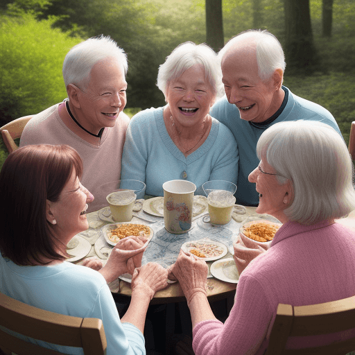 AI generated: Create an
 image capturing the essence of enduring friendship: a group of lifelong friends, all arou...