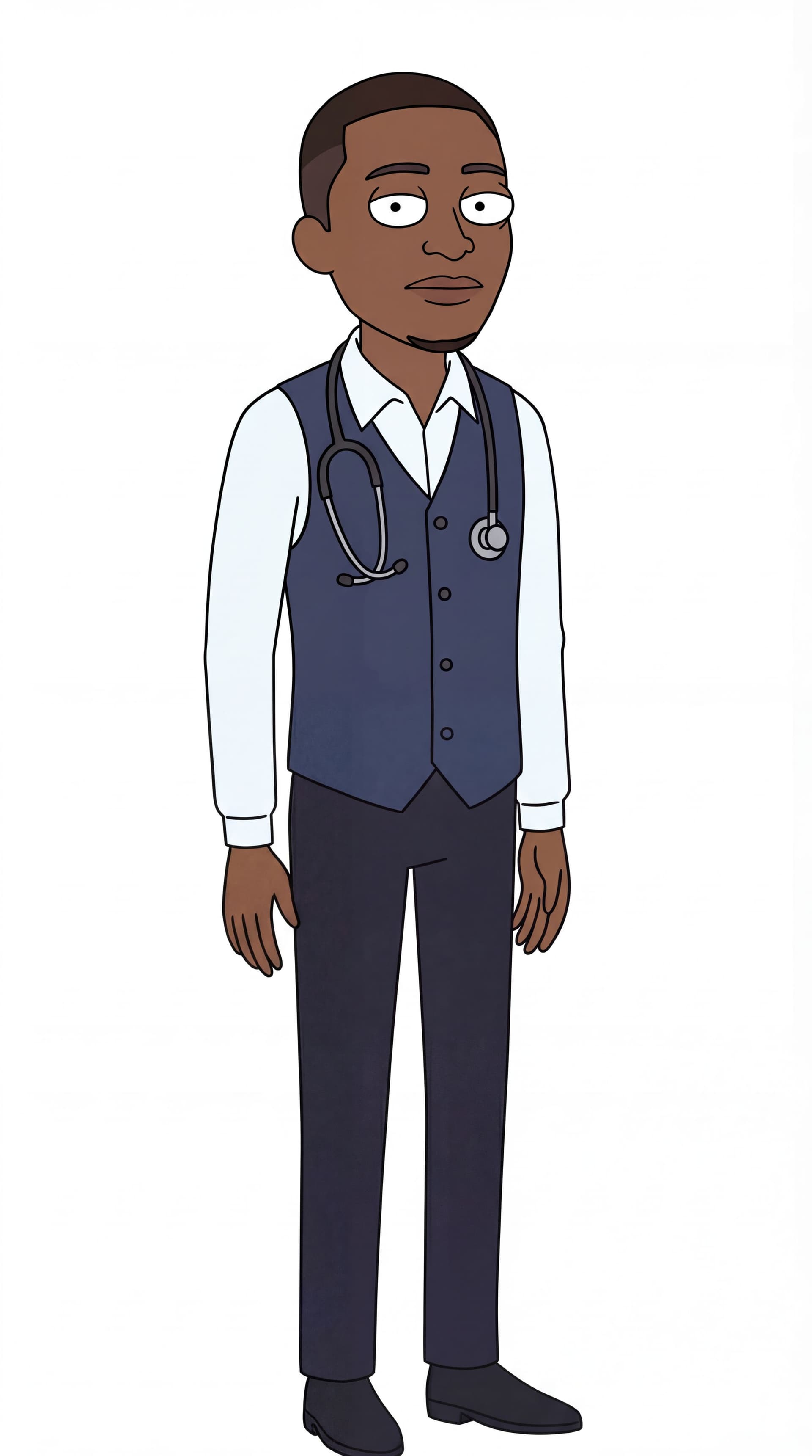 AI generated: make front view full body character