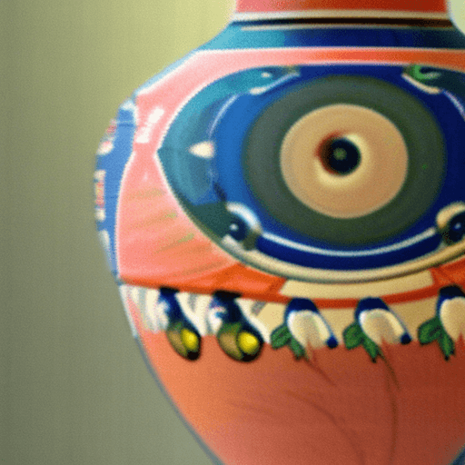 AI generated: a 4k photo of a classical greek vase in the "red-figure pottery" style sitting in a museum depicting...