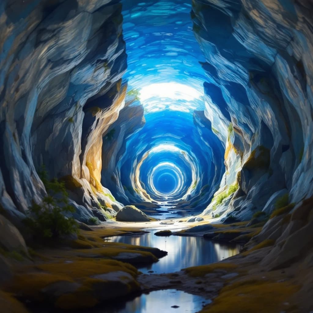 AI generated: Tunnel of delulu
