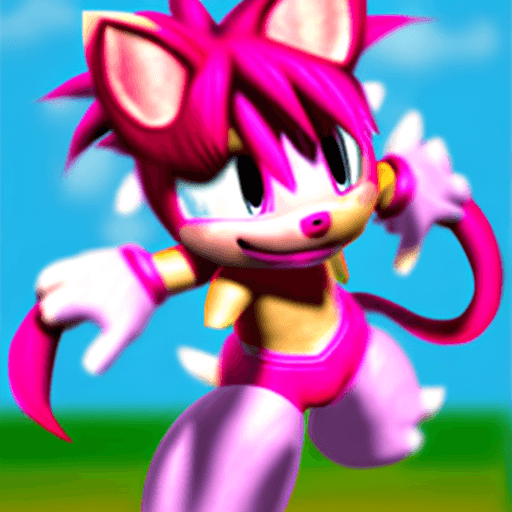 AI generated: Amy rose 