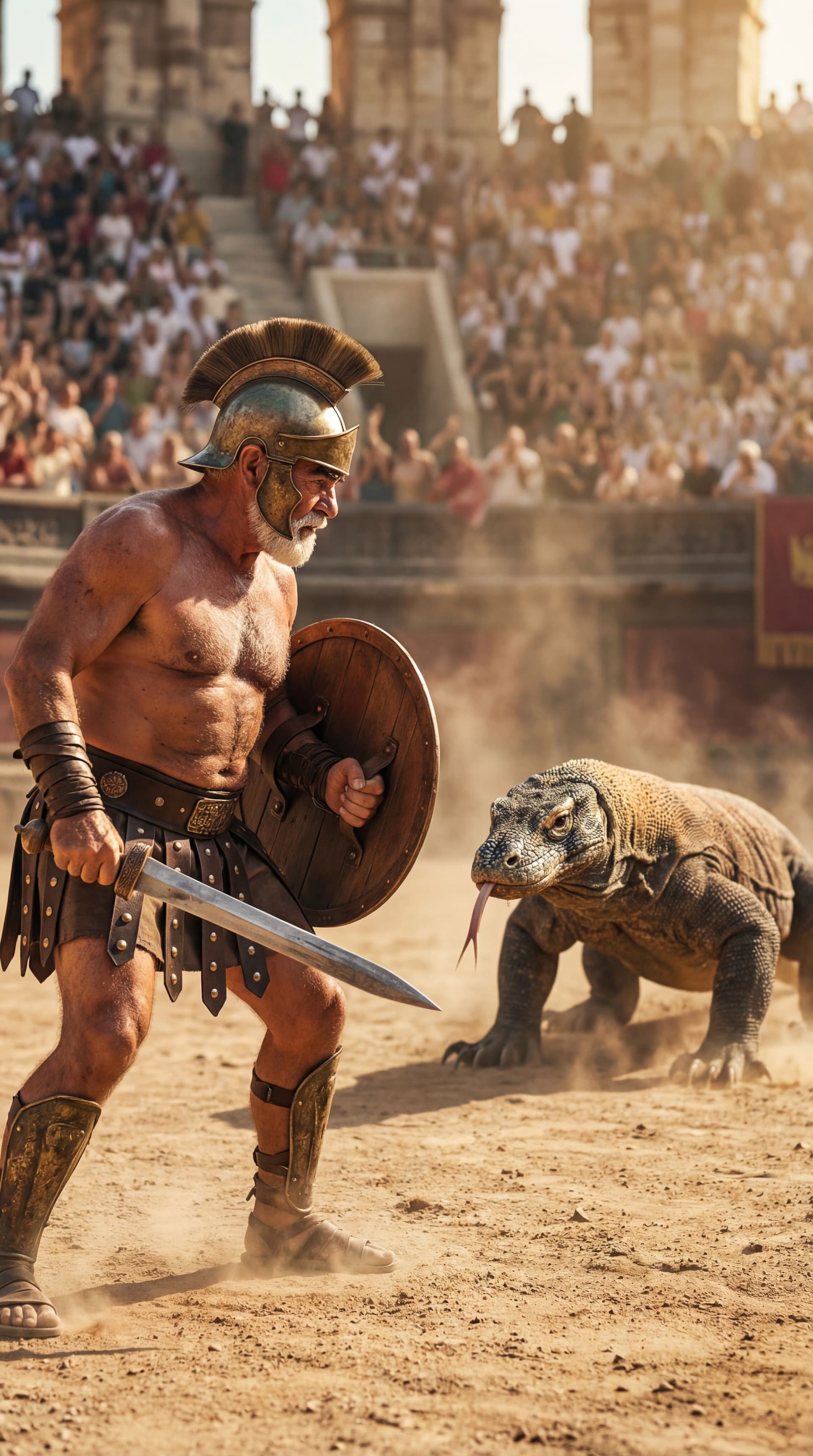 AI generated: ULTRA-REALISTIC CINEMATIC ACTION PHOTOGRAPH (vertical poster 9:16).
Looks like a real professional f...