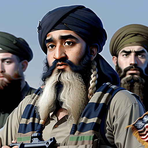 AI generated: Osama bin laden surrounded by navy seals