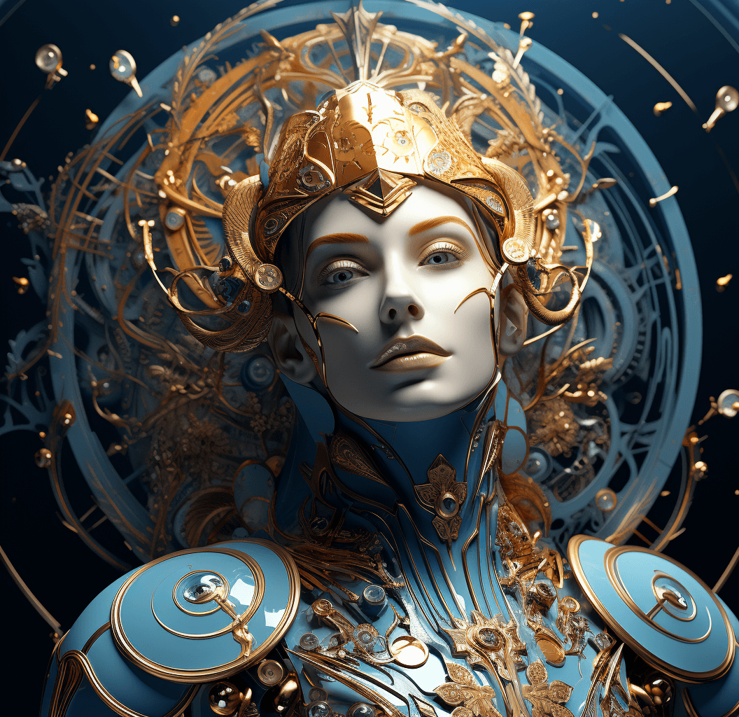 AI generated: visual fiction / visual artist / illustrator, christiano v, in the style of franciszek starowieyski,...