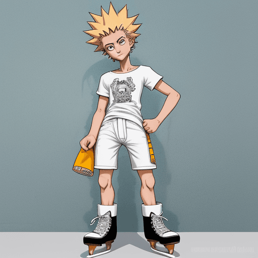 AI generated: crea una imagen de fido dido, cuerpo completo vestido con una franela que tiene en el pecho las letr...