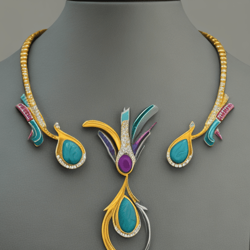 AI generated: jewelery model