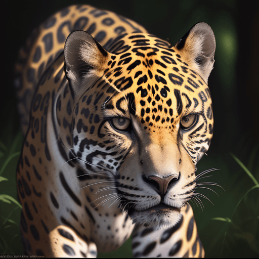 AI generated: hyper-realistic photo, jaguar in the wild, close-up, in the style of nature photography, photo-reali...