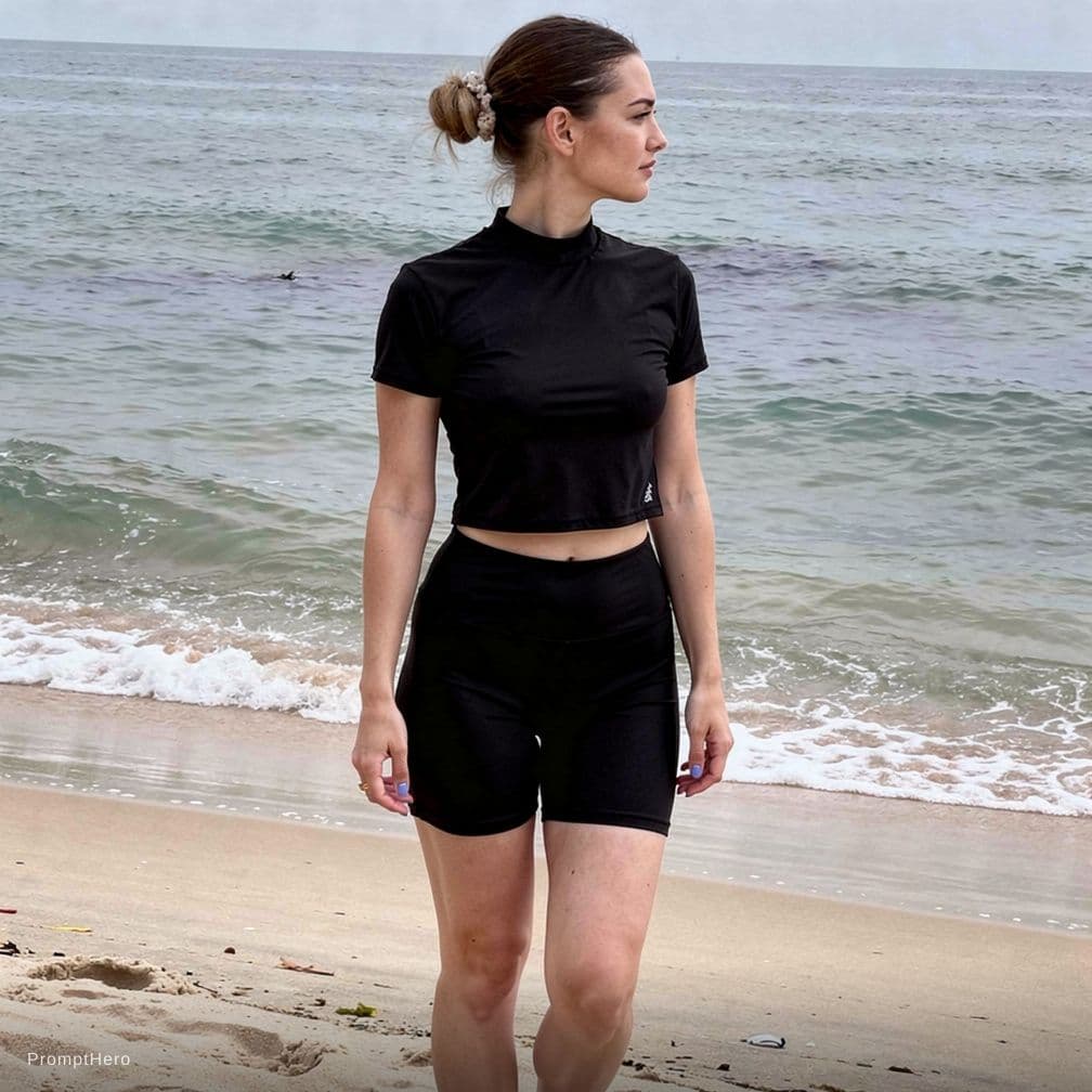 AI generated: Black bikini and pose missionary 