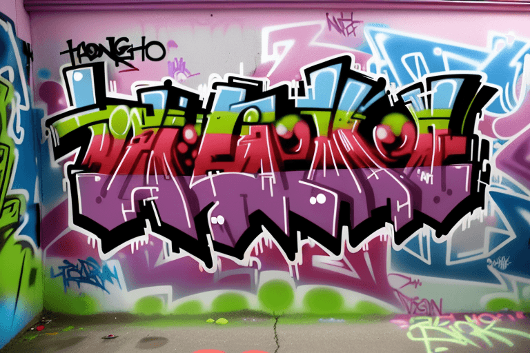 AI generated: funny Graffiti in Style of Jersey Joe rime