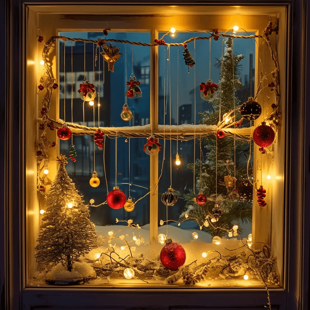 AI generated: christmas window --v 6.0