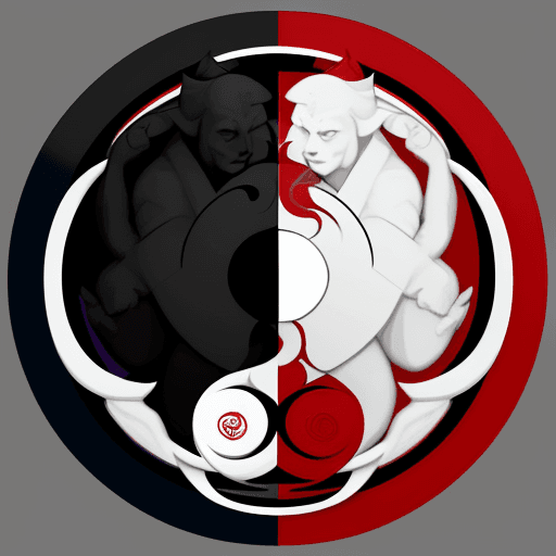 AI generated: Create a striking avatar that combines the Yin-Yang symbol with martial arts elements and symbols of...