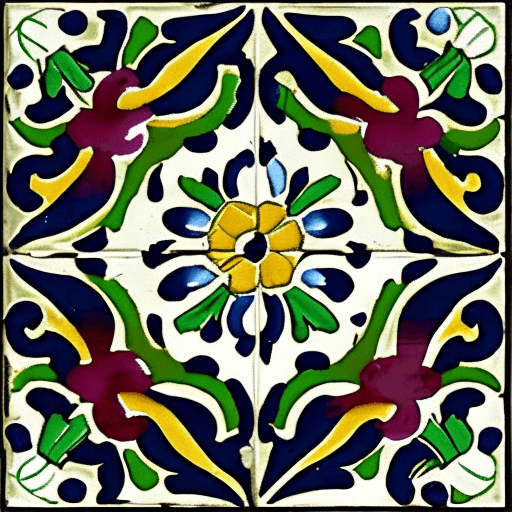 AI generated: vintage floral pattern --tile