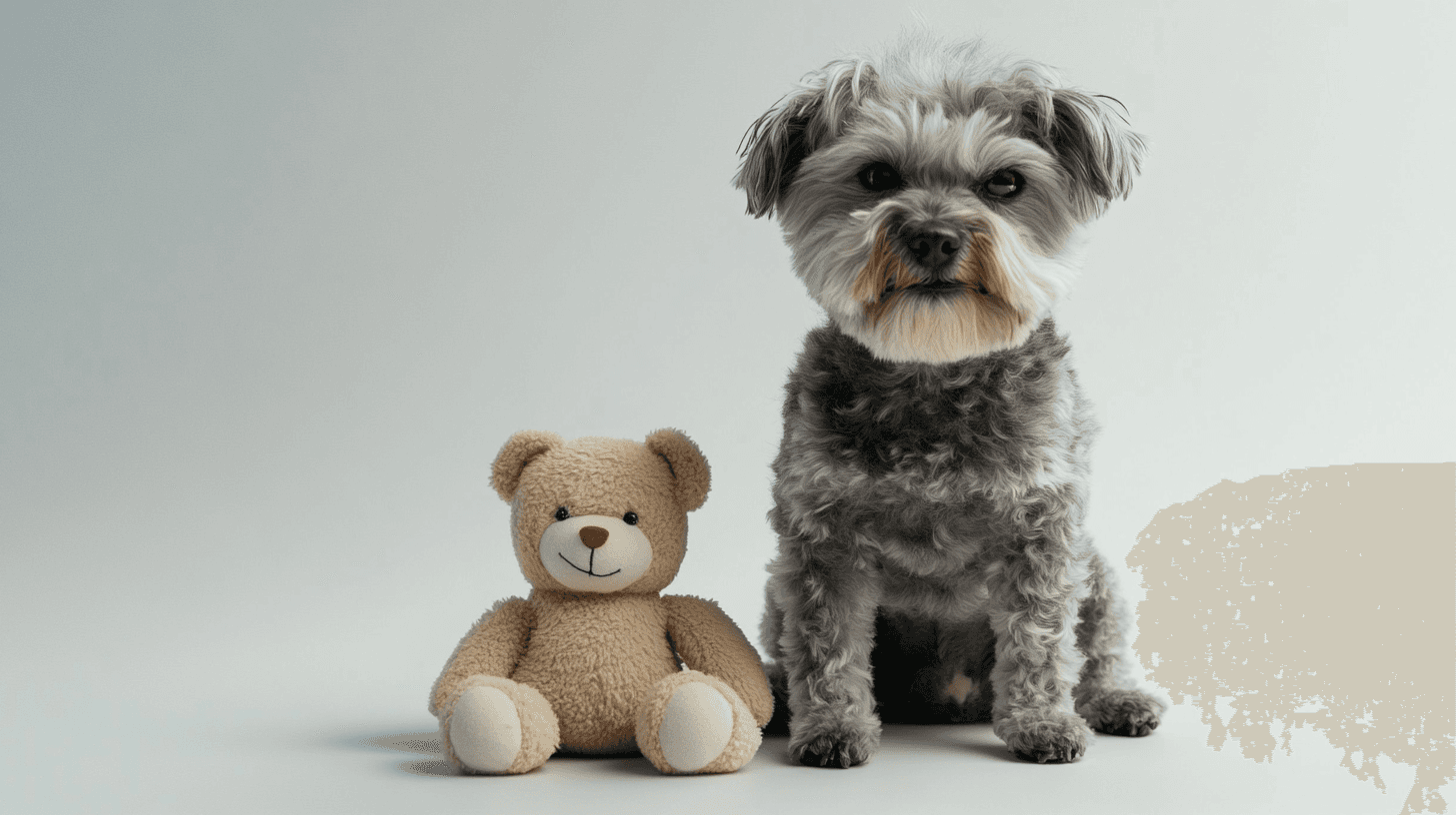 AI generated: imagine full body wide lens shot character referencing the look of this mainly grey fur with few lig...