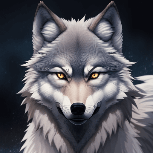 AI generated: perfect anime quality, masterpiece, wolf