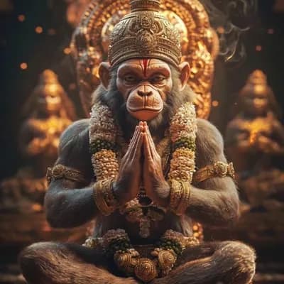 AI generated video: A hyper-realistic, ultra-detailed (16K resolution) image of a devoted monkey kneeling and praying at...
