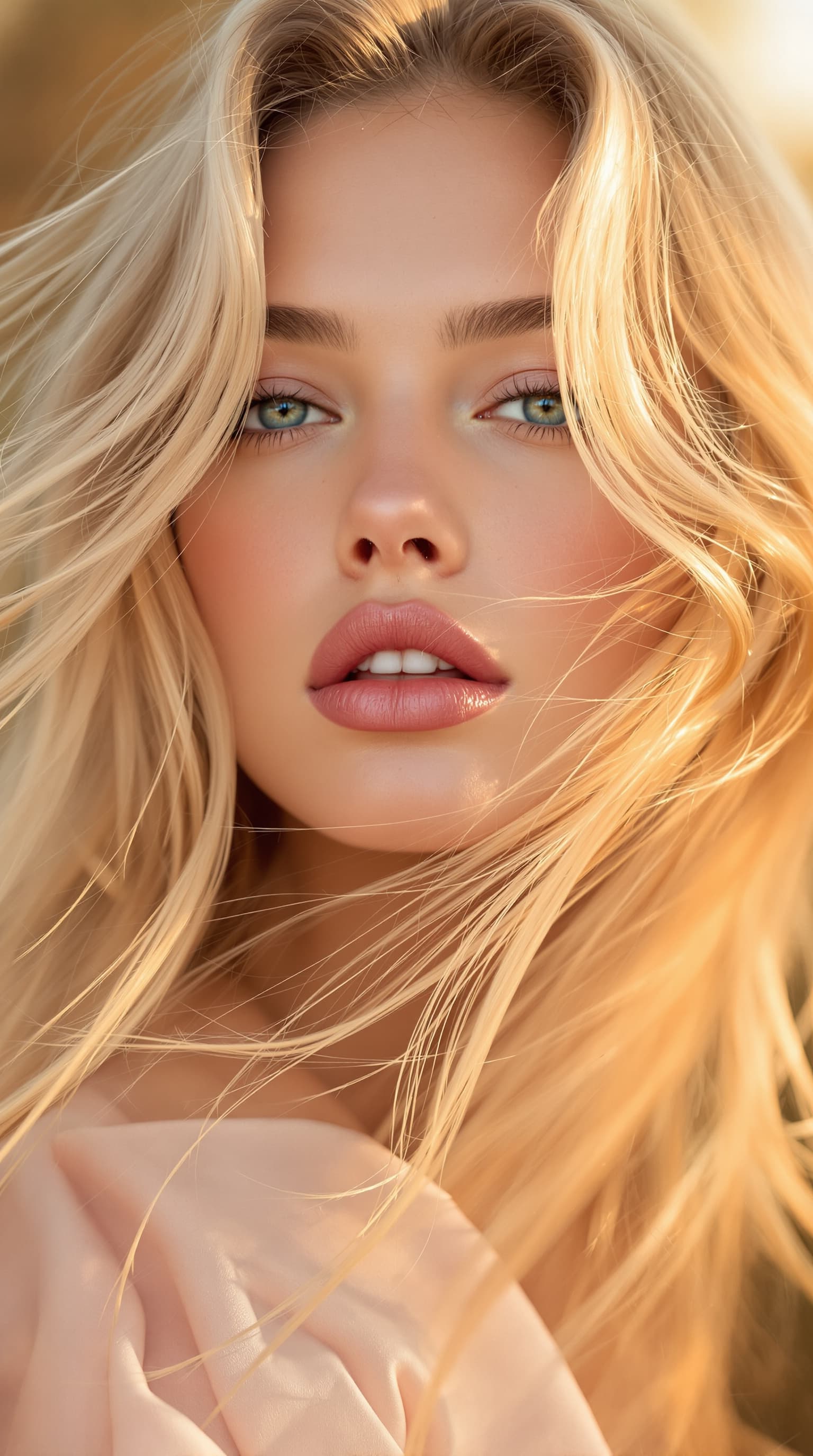 AI generated: "High-resolution head and shoulders concept portrait with soft focus. Captured during golden hour wi...