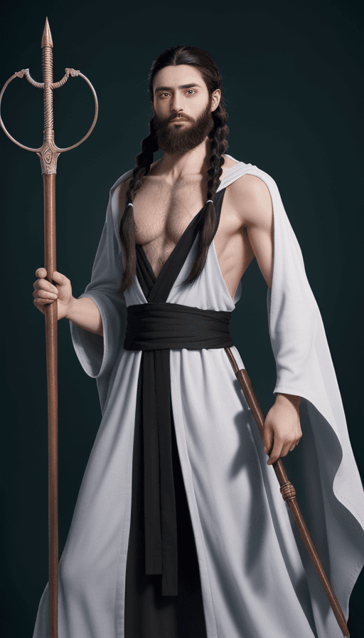 AI generated: A 24 year old human wizard. He is of average height and has green eyes and black hair. He has a wiry...