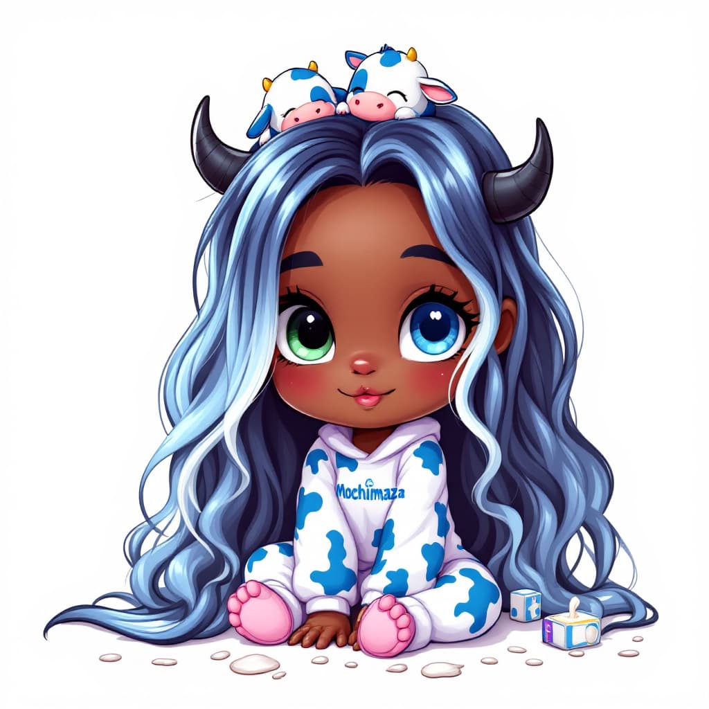 AI generated: best quality,Tgrey blue theme,outline,
(chibi:1.2),(absurdly long hair,gradient hair:1.2), mini blue...