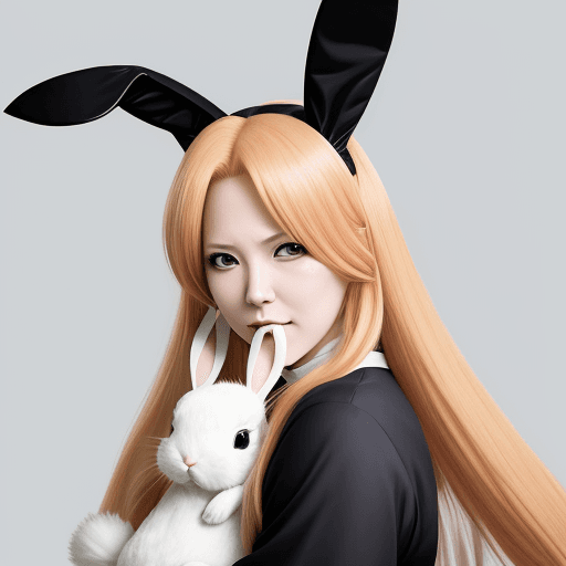 AI generated: a high resolution,contemporary anime style portrait of (rangiku Matsumoto from Bleach) wearing a bun...