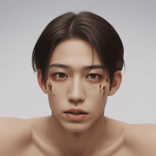 AI generated: THC high melting toffee twink ahego face