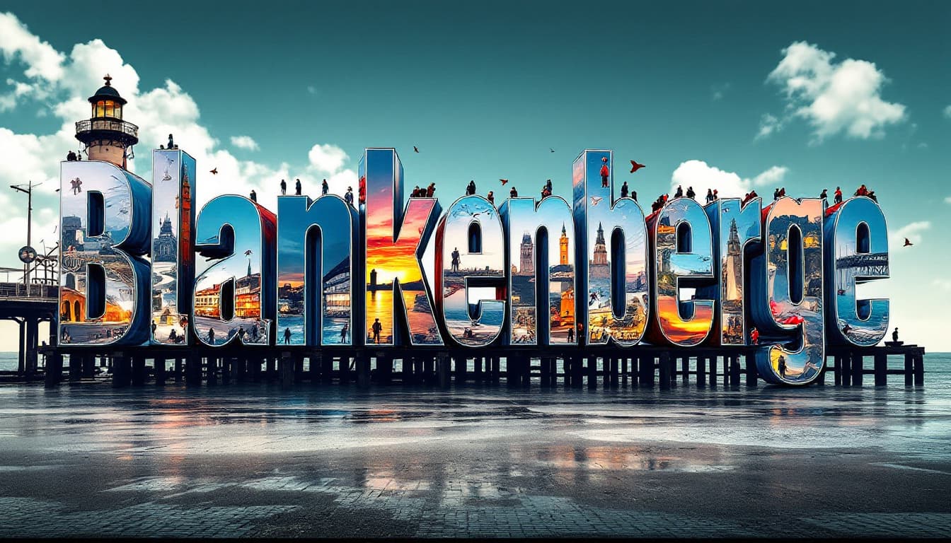AI generated: A striking, high-contrast cinematic photo-style vertical collage that captures the essence of Blanke...