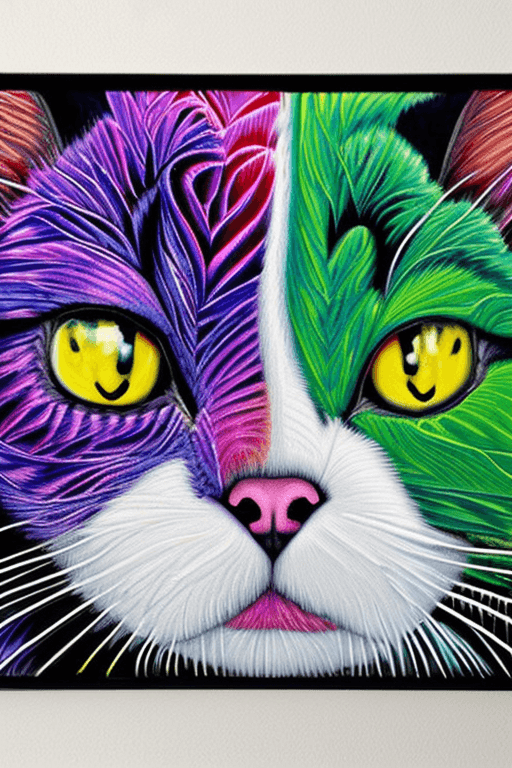 AI generated: cat very intricate, intricate, vibrant, colorful, vibrant, very - detailed, detailed, vibrant. intri...