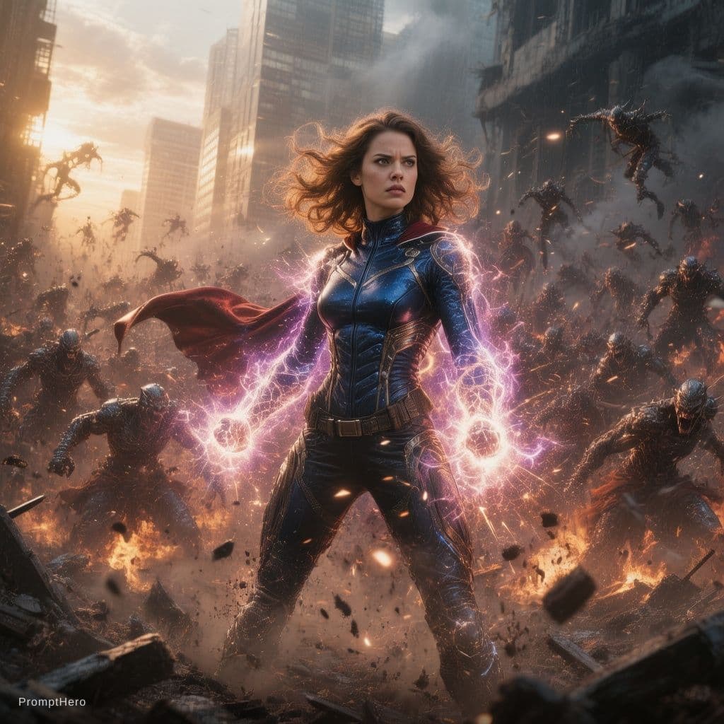 AI generated: {
  "title": "Hero vs Demons - Cinematic Marvel Style",
  "duration": 30,
  "aspect_ratio": "16:9",
...