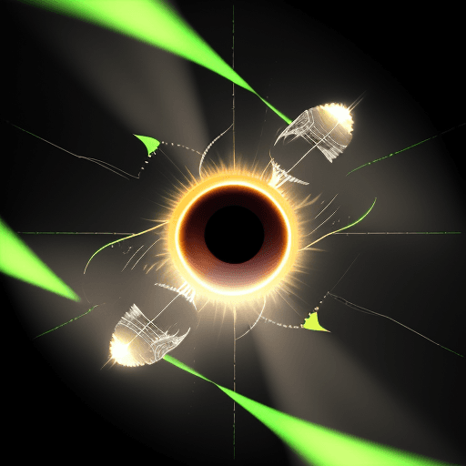AI generated: Light leaves the Sun and strikes your shoelaces and bounces off; some photons enter the pupils of yo...