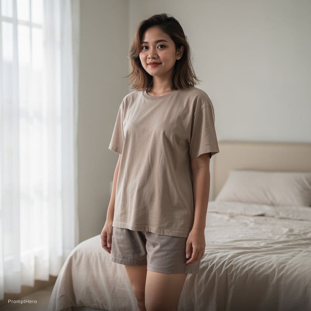 AI generated: Buat wanita itu hanya menggunakan celana dalam. Berikan tampilan naturalnya seorang perempuan tanpa ...