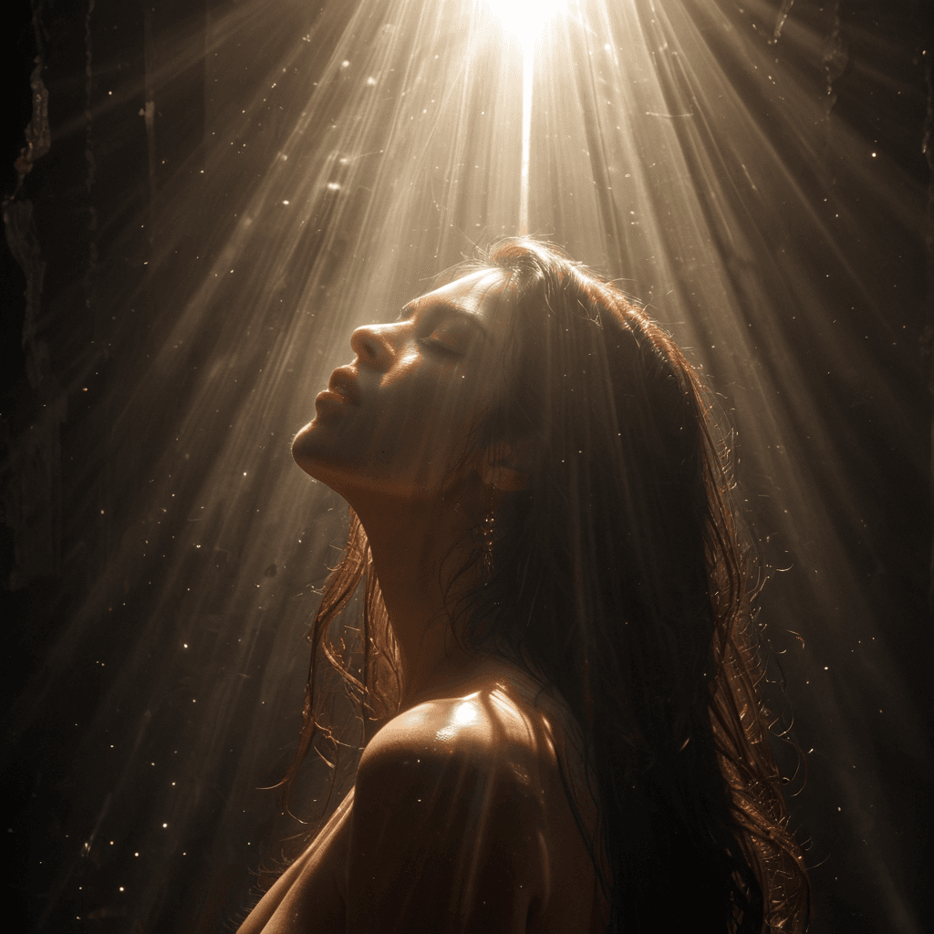 AI generated:  sculpted in dramatic chiaroscuro lighting, where shadow reveals form as much as light. The subjectâ...