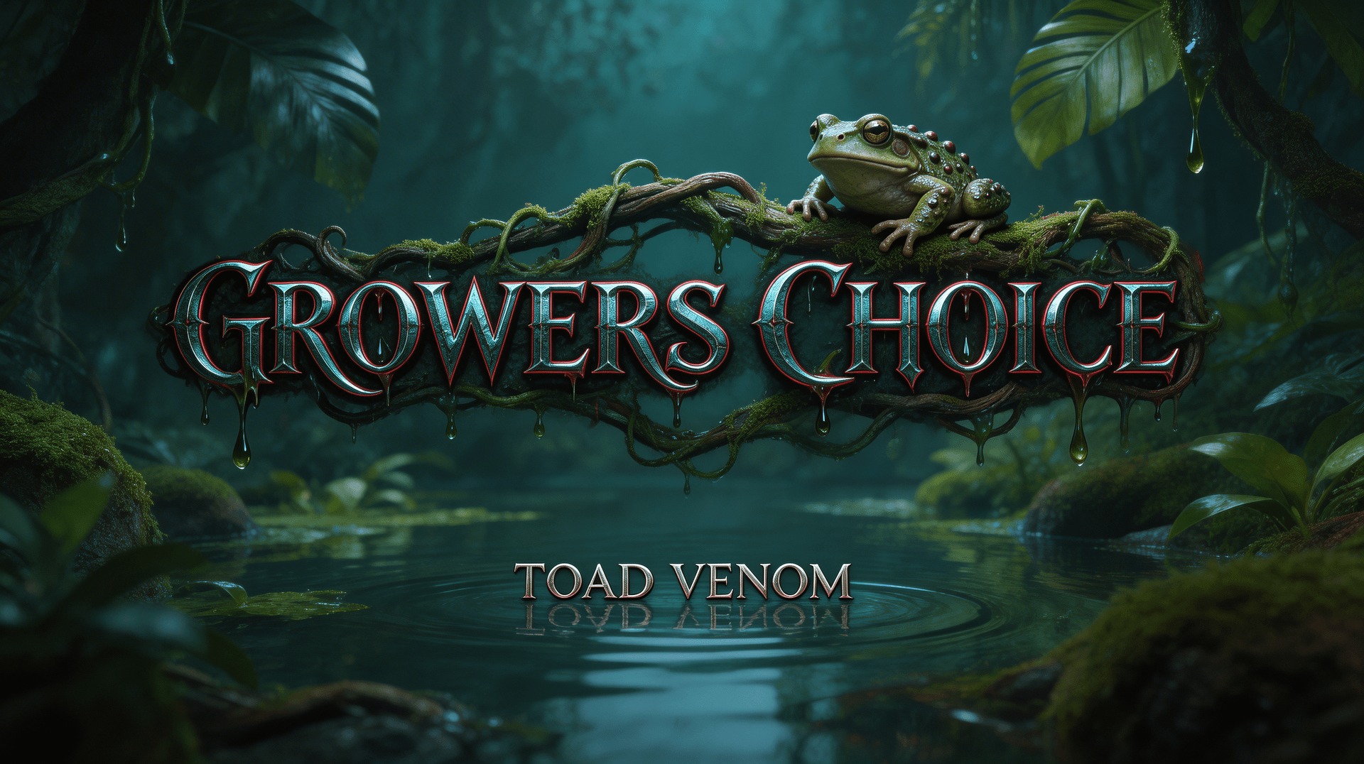 AI generated: Creat a Image in the same direction like the uploaded Picture, but use a Text with "Growers Choice "...