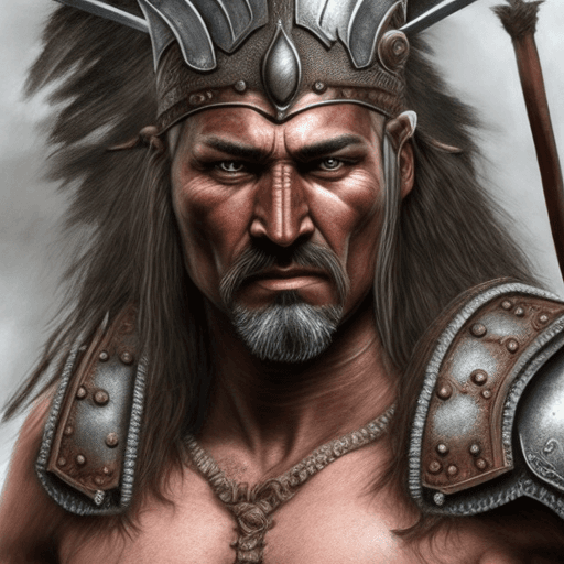 AI generated: Highly realistic warrior. Detailed. 