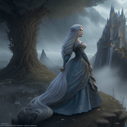 AI generated: Epic  magical  scene in a fantasy Landscape,Insane detailed different full body image ,in different ...
