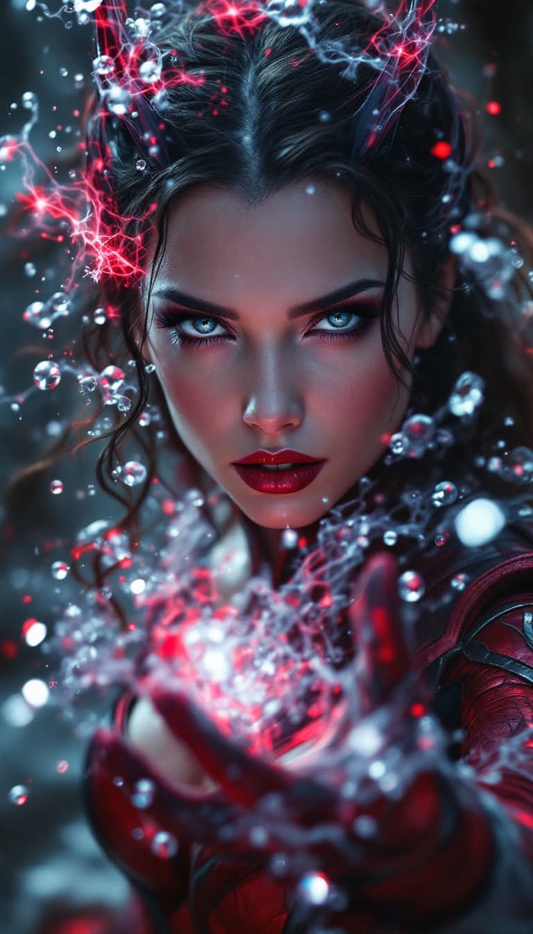 AI generated: Transform to extreme vivid fantasy realism style art, ultra-detailed masterpiece, depiction of Scarl...