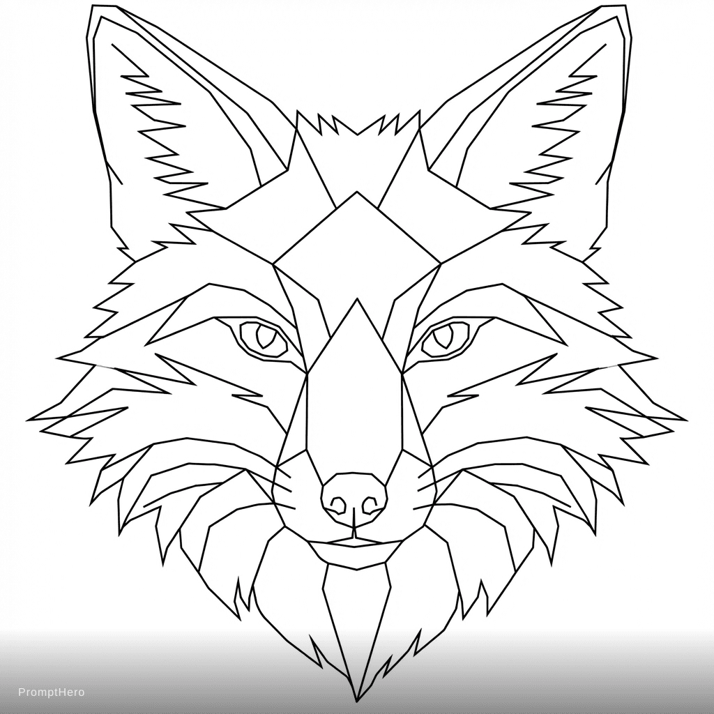 AI generated: No colour, no texture, ONLY use lines, and STRICTLY NO BEZIER CURVES. It need to be able to be forme...