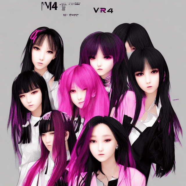 AI generated: mdjrny-v4 style, its so fluffy im gonna die, cgi, black pink,