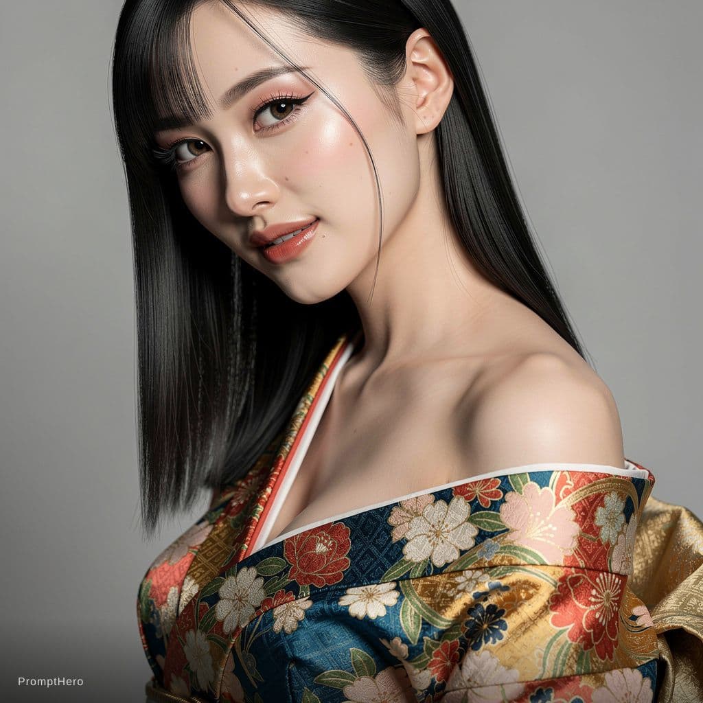 AI generated: (photo of 30yo breathtaking busty Japanese woman), <lora:sagging-v2.5:1>, sagging breasts, tits apar...