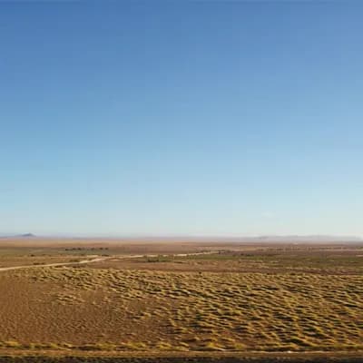 AI generated video: camera moves towards the horizon