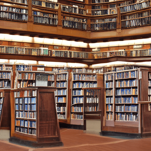 AI generated: public library