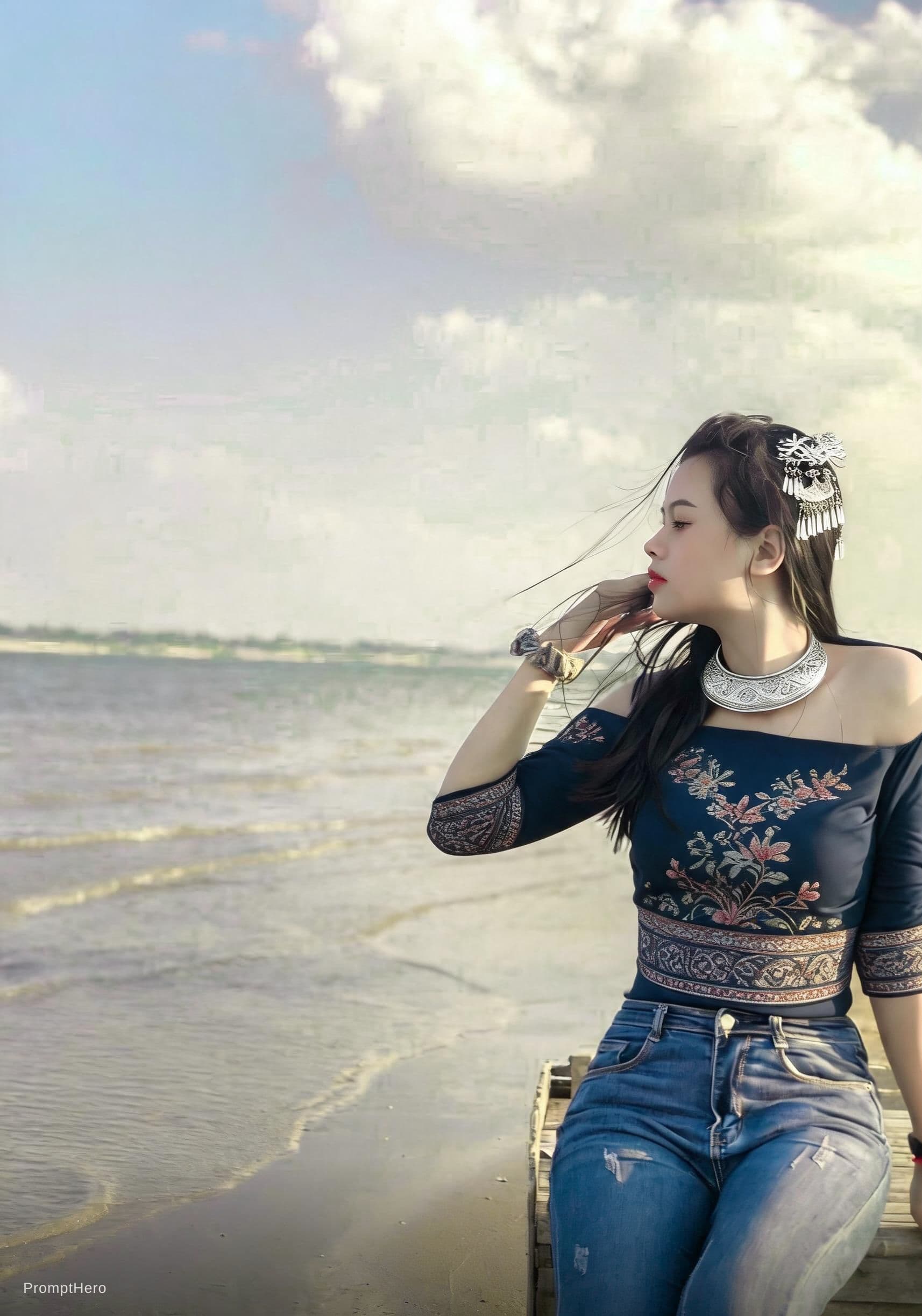 AI generated: Create a sexy girl in vietnam style. and look like sexy.