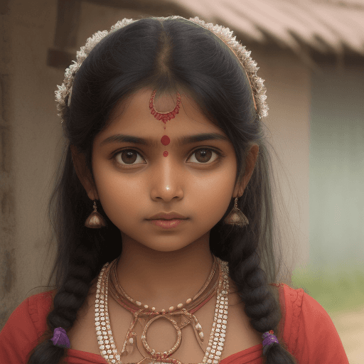AI generated: Indian girl 