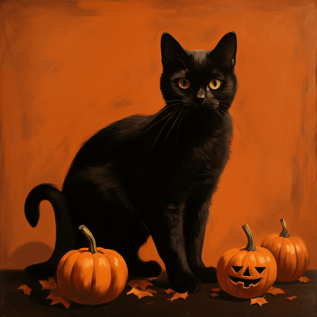 AI generated: Halloween cat