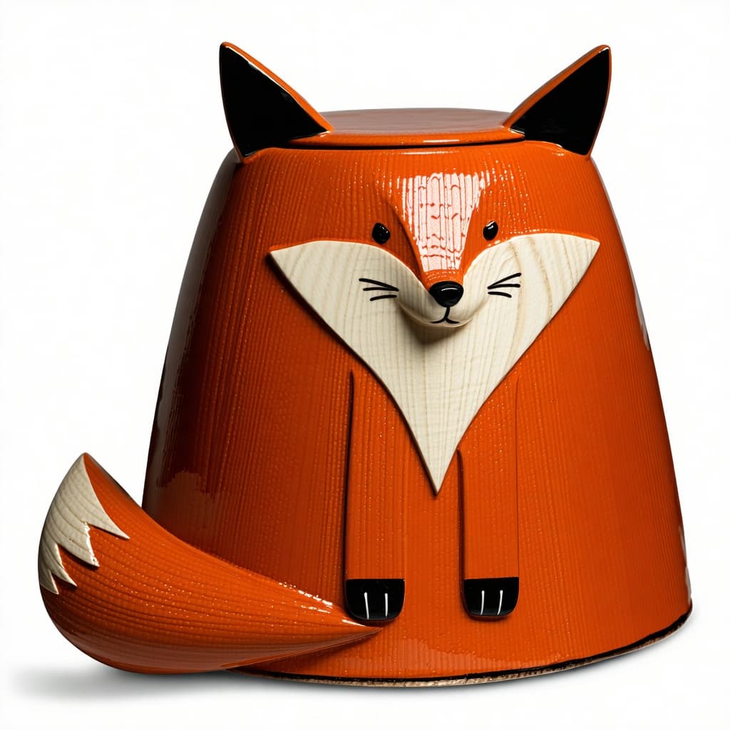AI generated: Embalmed panettone fox