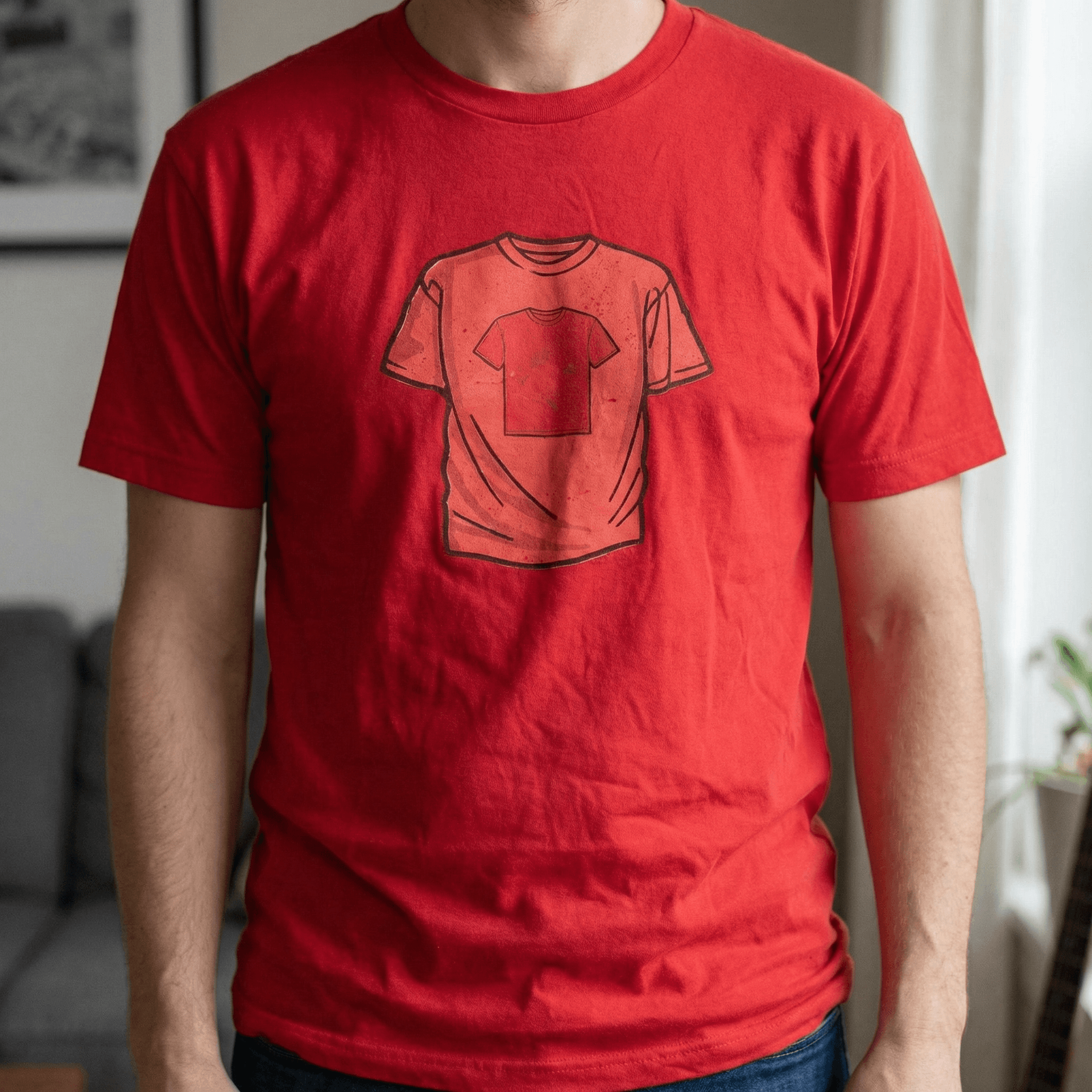 AI generated: a red shirt