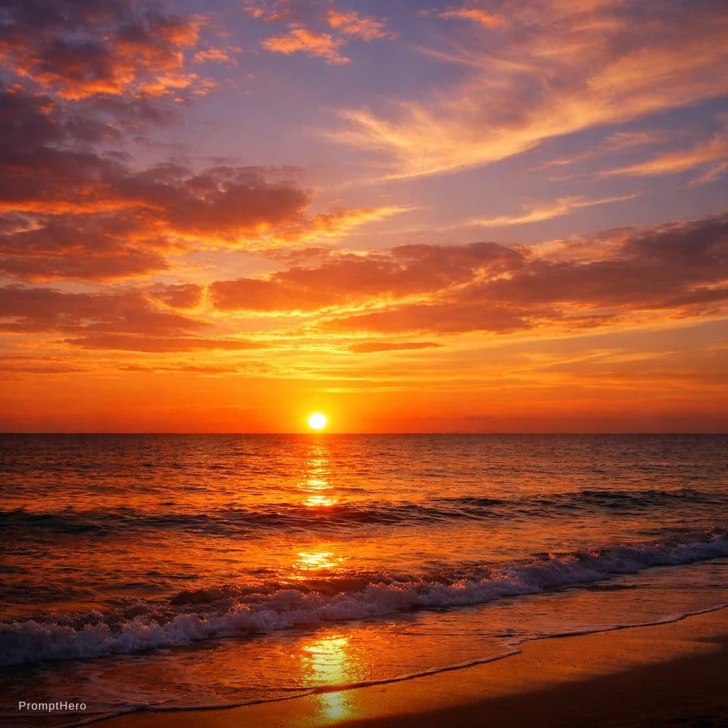 AI generated: sunset