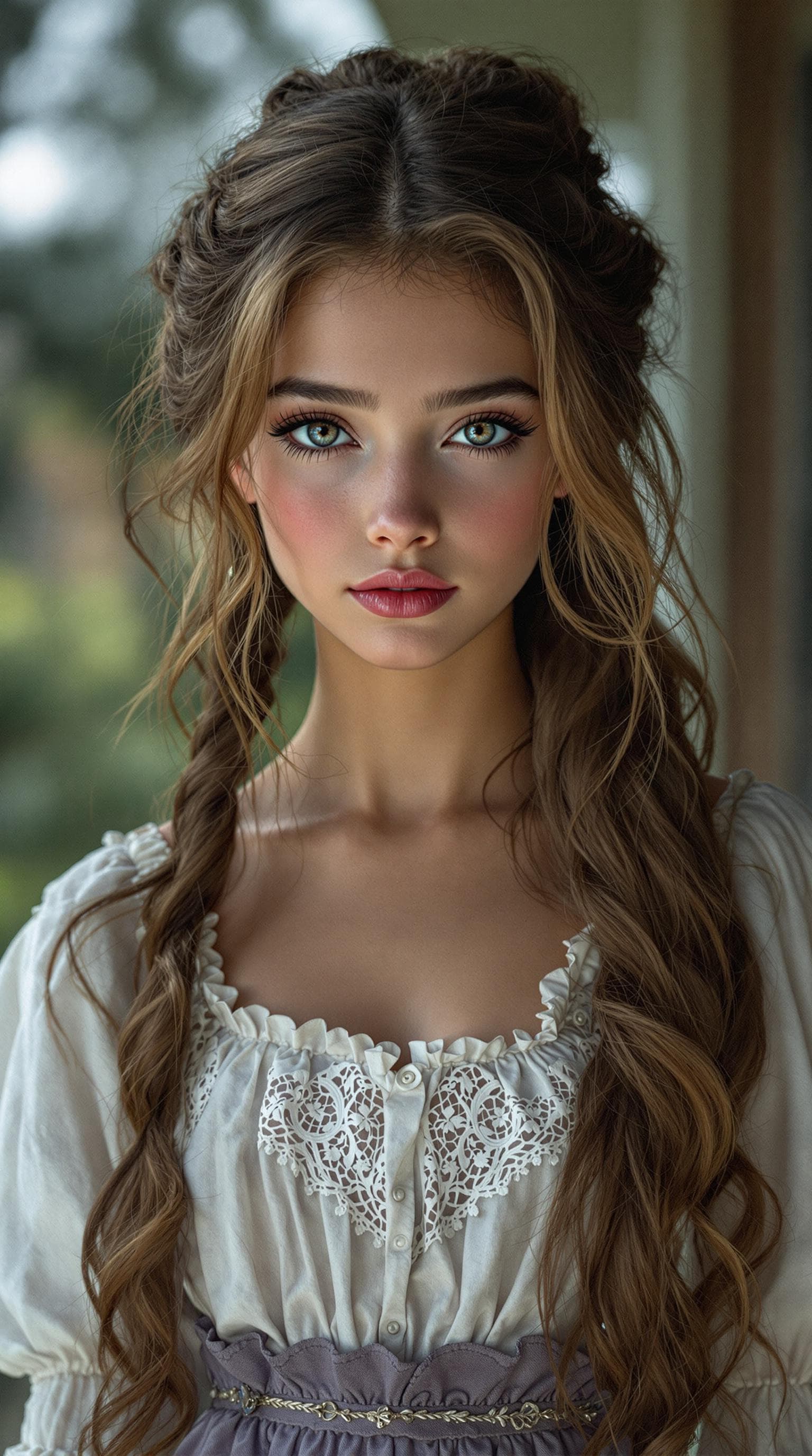 AI generated: a professional photo of a exceptionally beautiful girl in the world (age 12), (twelve year old), hig...