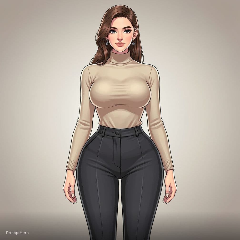 AI generated: a girl has huge huge huge size NN cup boobs, her ass is just as large and her waist is so tiny a hai...